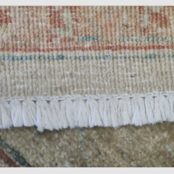 Indo Oushak Vintage Rug 66"x 94" Hand-Knotted Traditional | 100% Wool - Picture 6 of 16